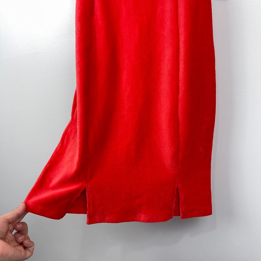 Wild Fable Red Velvet Mini Dress NWT - Picture 4 of 6